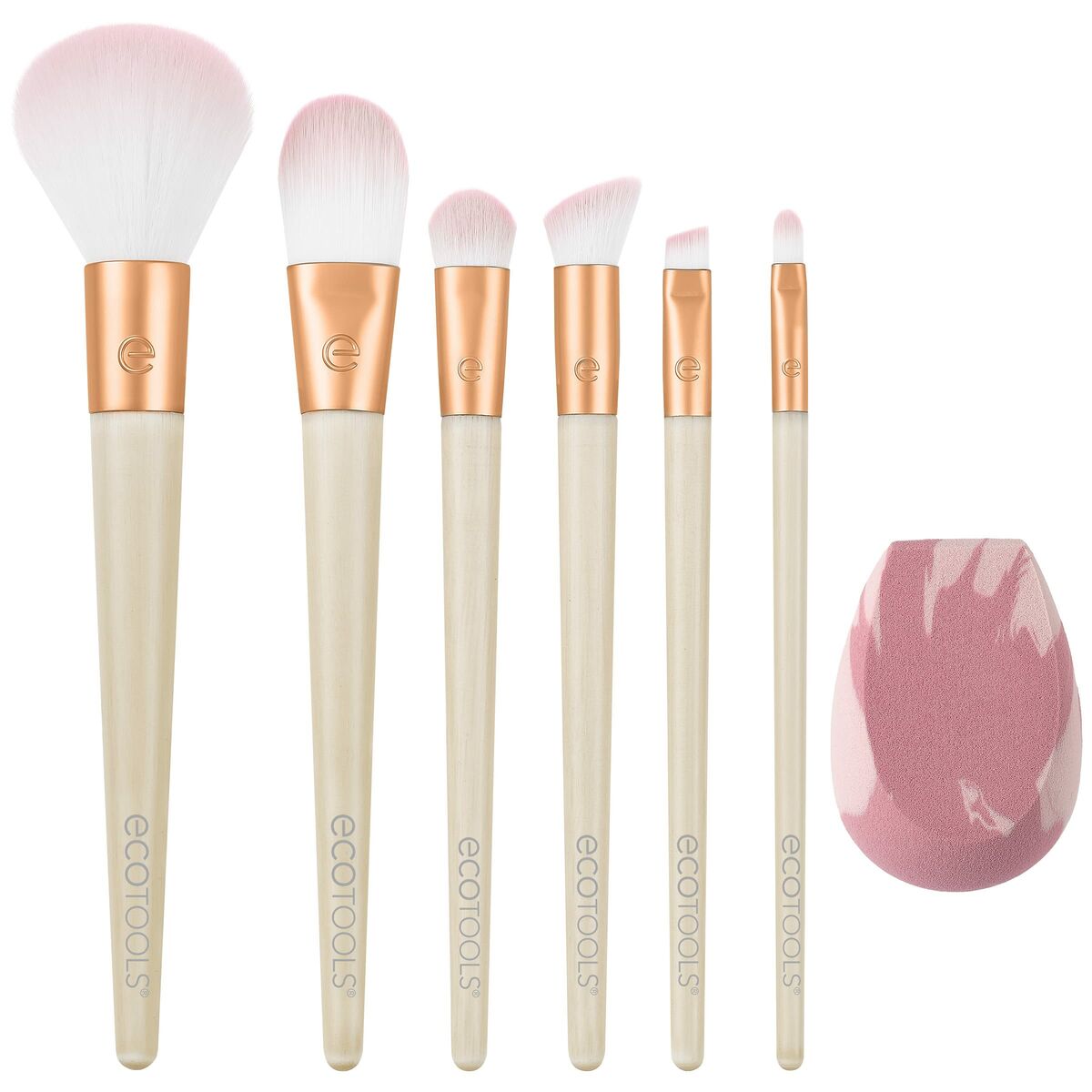 Set of Make-up Brushes Ecotools Wrapped In Glow Limited edition 7