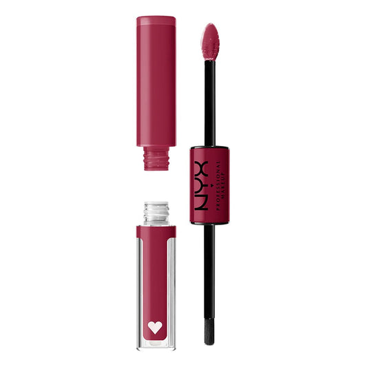 shimmer lipstick NYX Shine Loud goal getter