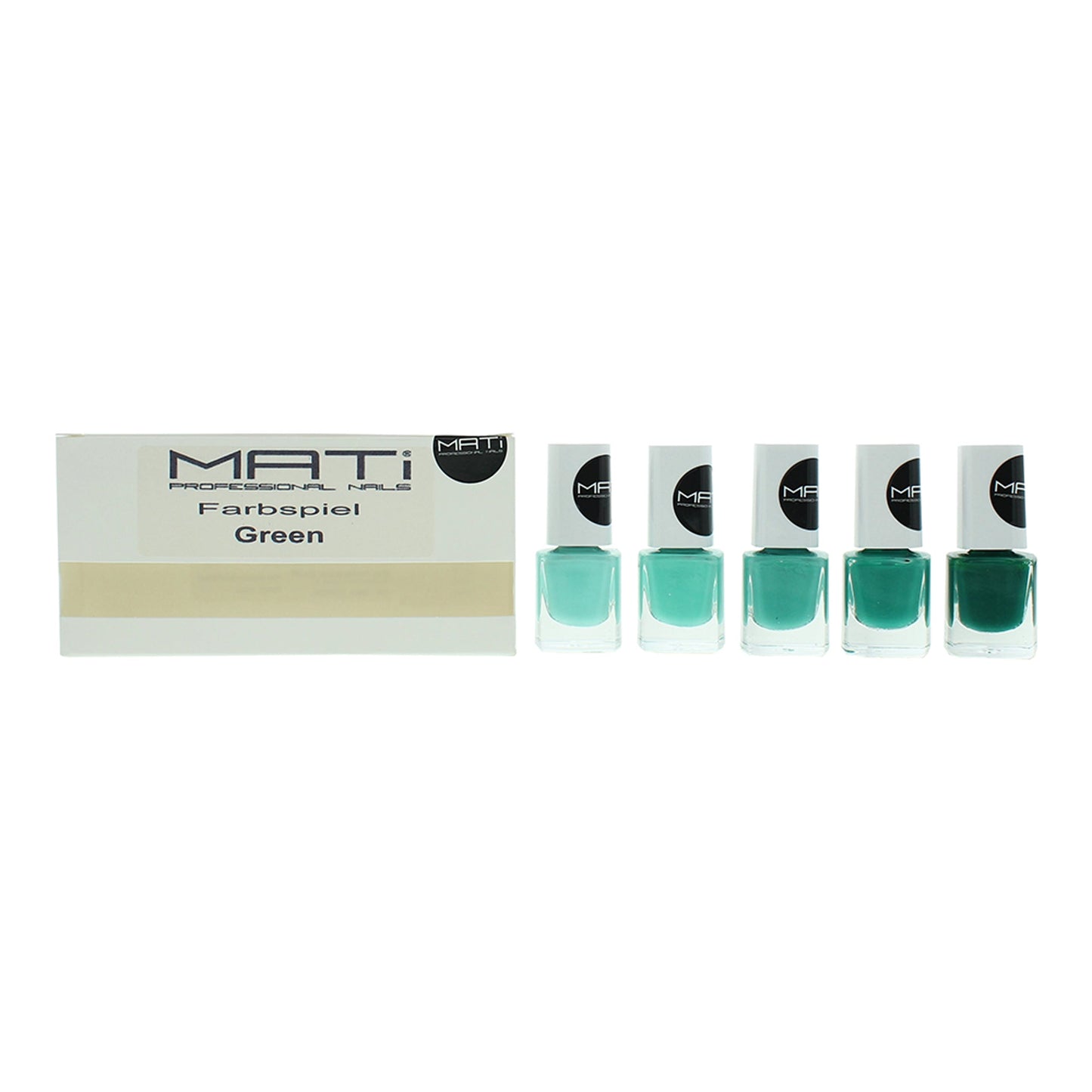 MATi Professional Nails Gift Set Green 5 x 5 Nail Polish