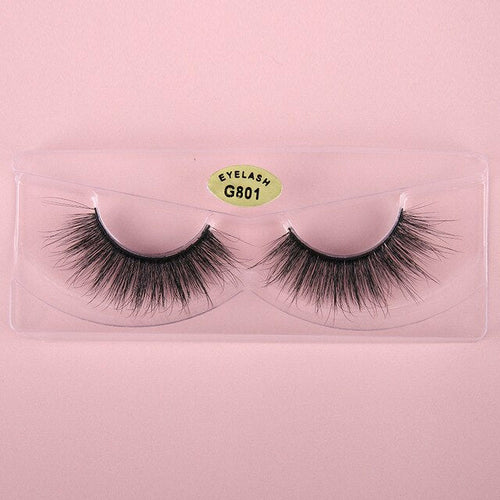 10/20/30/40/50 Pairs Wholesale Natural False Eyelashes Long 3d Mink