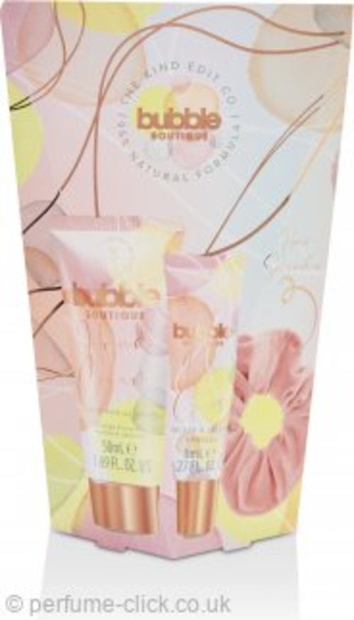 The Kind Edit Co. Bubble Boutique Scrunchie Gift Set 50ml Hand Cream +