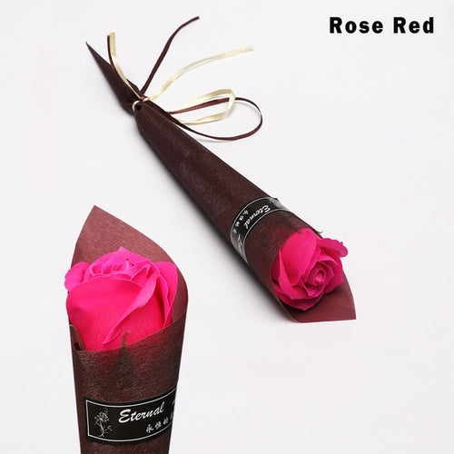 1PC Romantic Bath Soap Rose Soap Flower Petal For