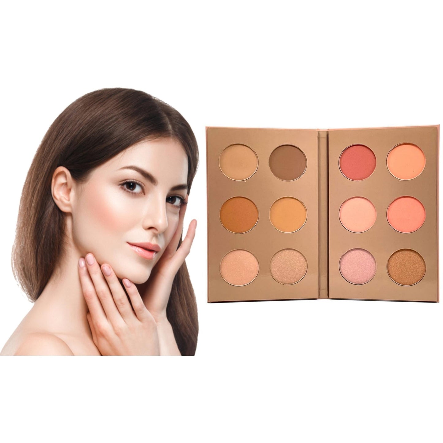 Contour Blush & Highlight Pallet - 12 Colors