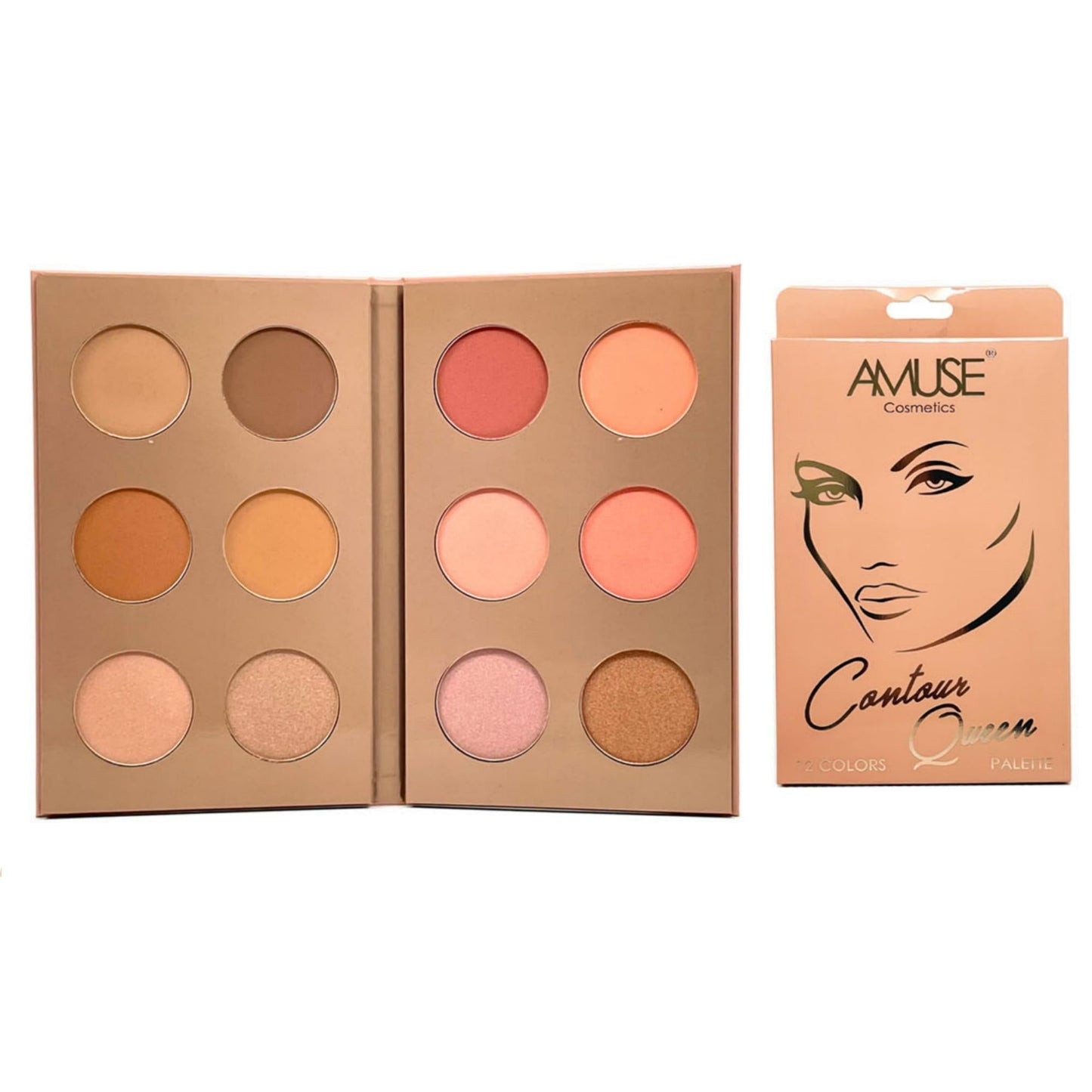 Contour Blush & Highlight Pallet - 12 Colors