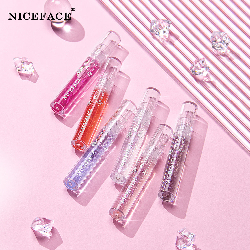 Niceface Glass Water Glossy Lip Gloss Transparent Lip Gloss Moisturizi