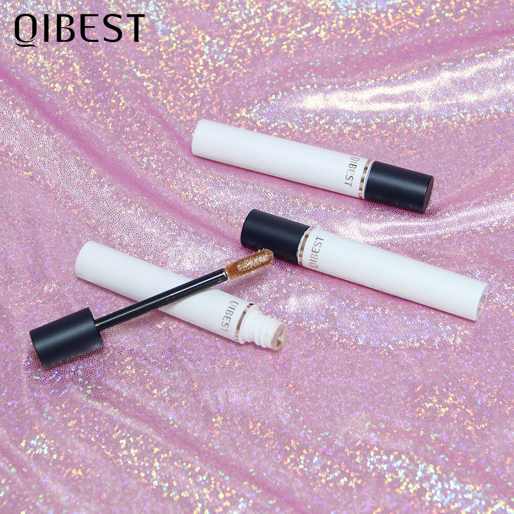 QIBEST Smoke Tube Eye Shadow Set Diamond Pearl Liquid Eye Shadow Shini