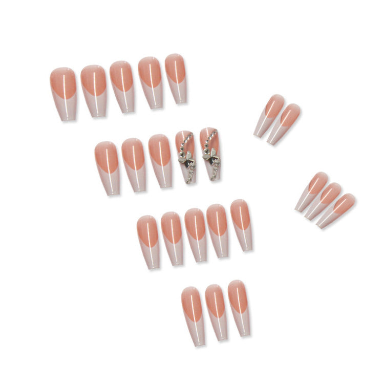 Long Wearing Nails 24 Pieces Of Finished Fake Nails Press On Nails Fre