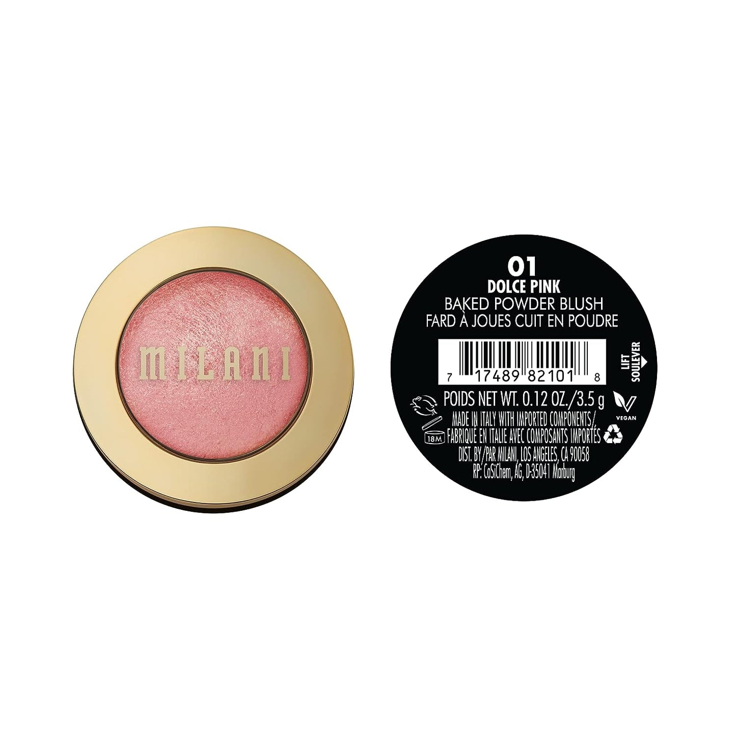 Milani Baked Blush - Dolce Pink (0.12 Ounce) Cruelty-Free Powder Blush