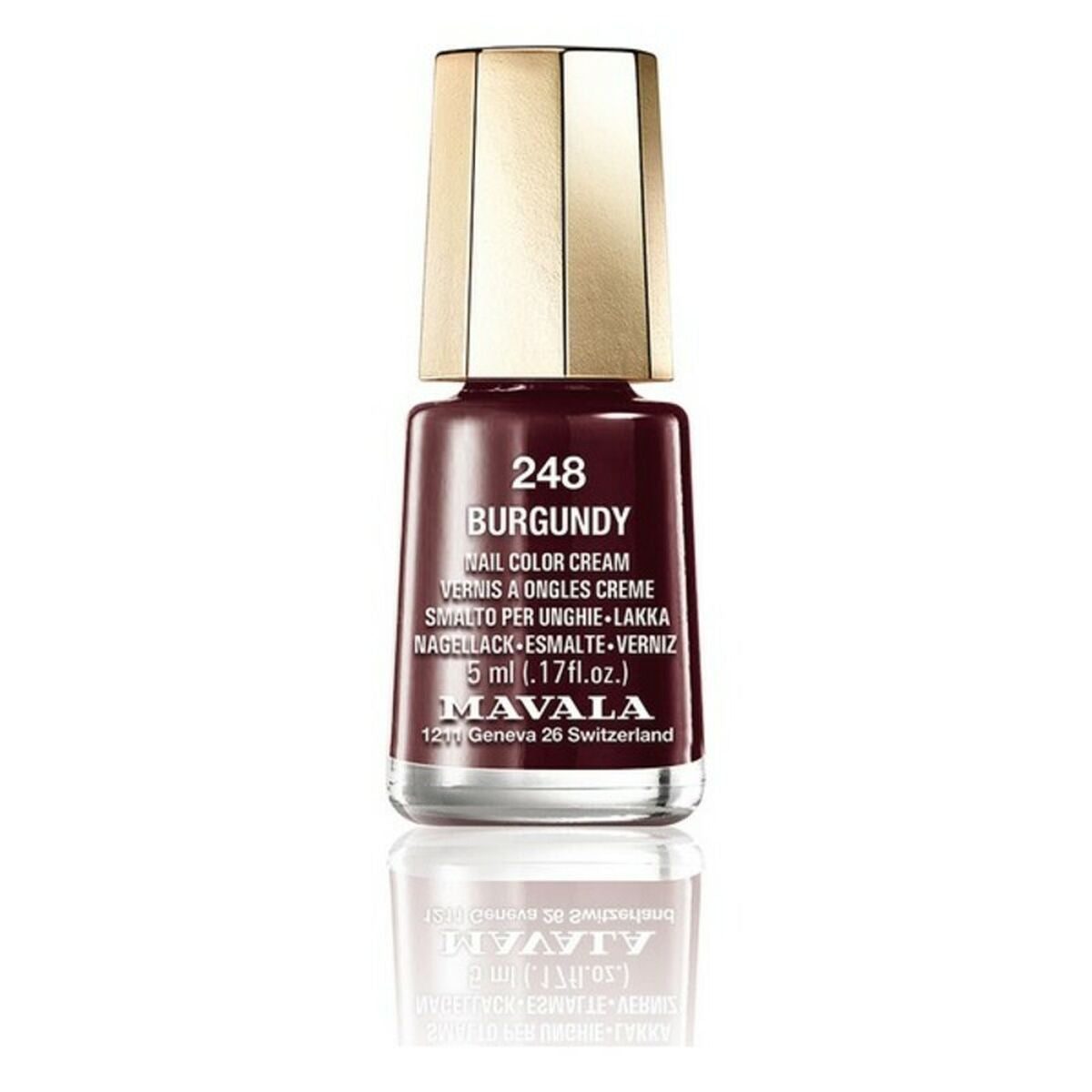 Nail polish Nail Color Cream Mavala 248-burgundy (5 ml)