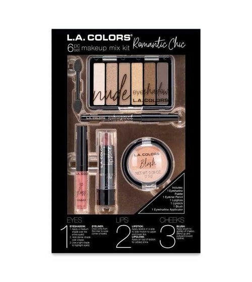 L.A. COLORS 6 Piece Makeup Set - Romantic Chic