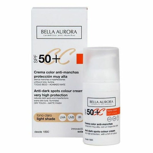 Anti-Brown Spot Cream CC Cream Bella Aurora 2526113 Light Tone 30 ml