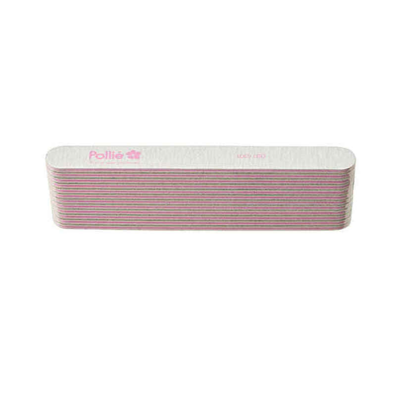 Nail file Eurostil 12 LIMAS Padded Straight (12 uds)