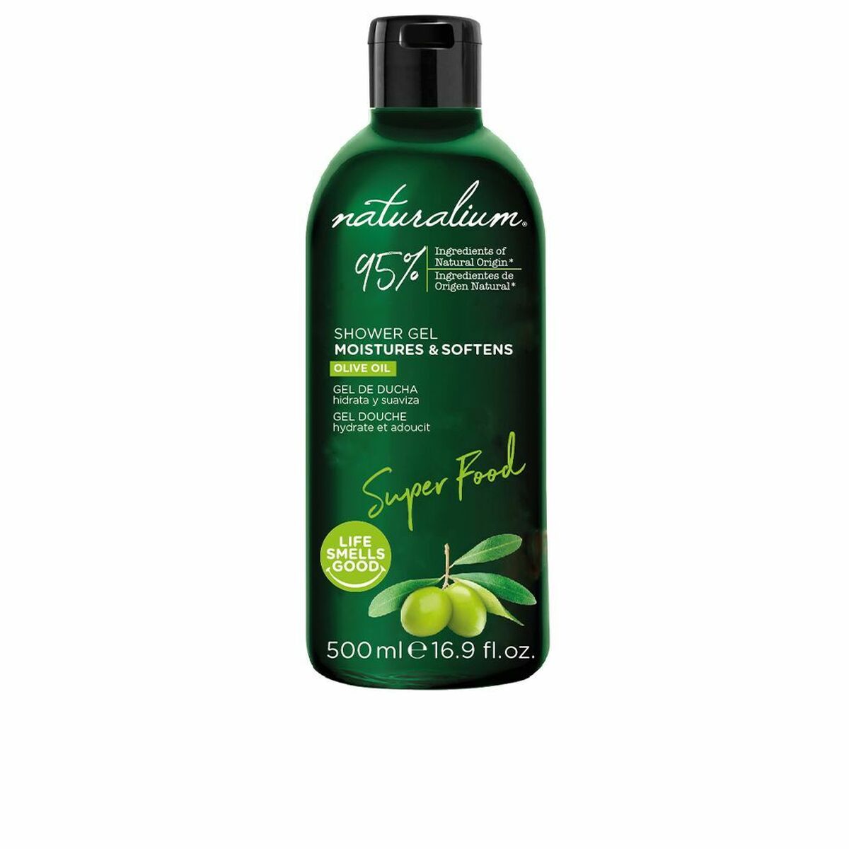 Shower Gel Naturalium Super Food Olive Oil (500 ml)