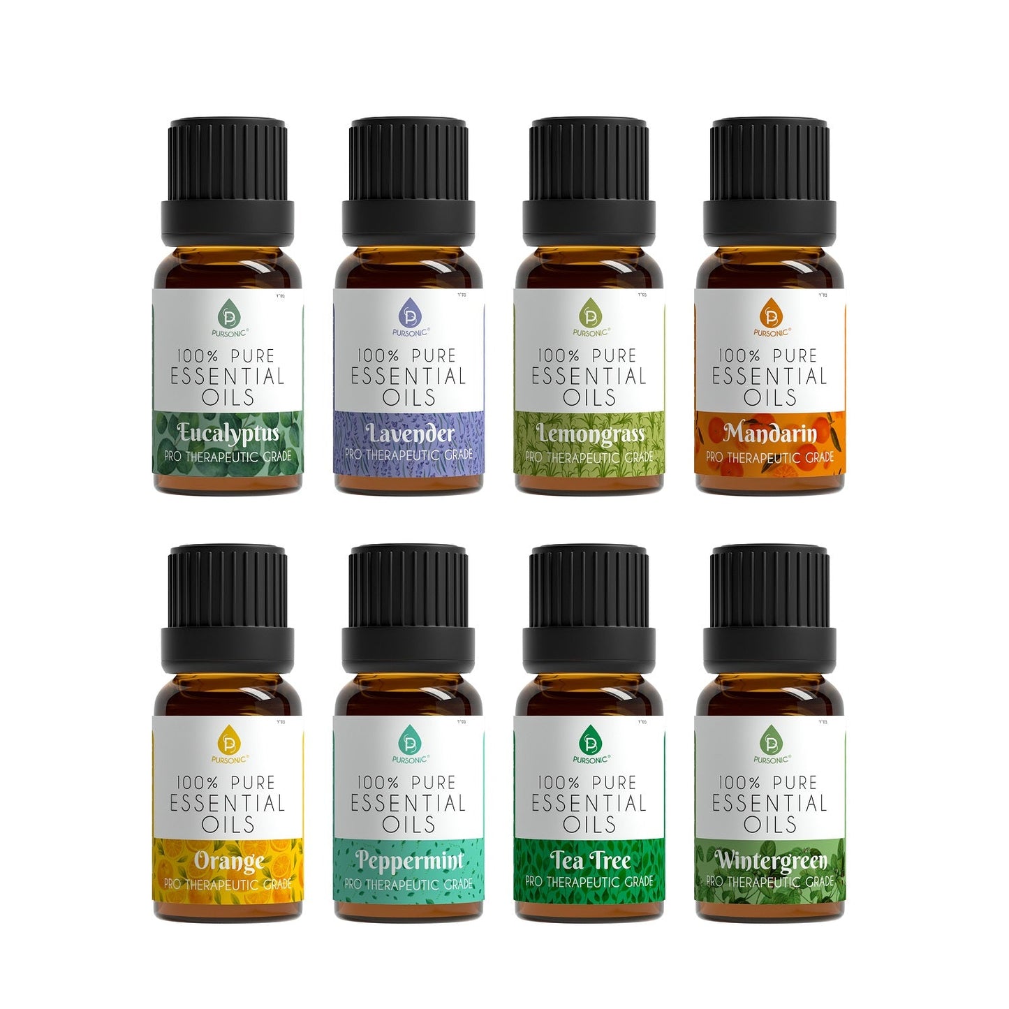 8 pack of 100% Pure Essential Aromatherapy Oils