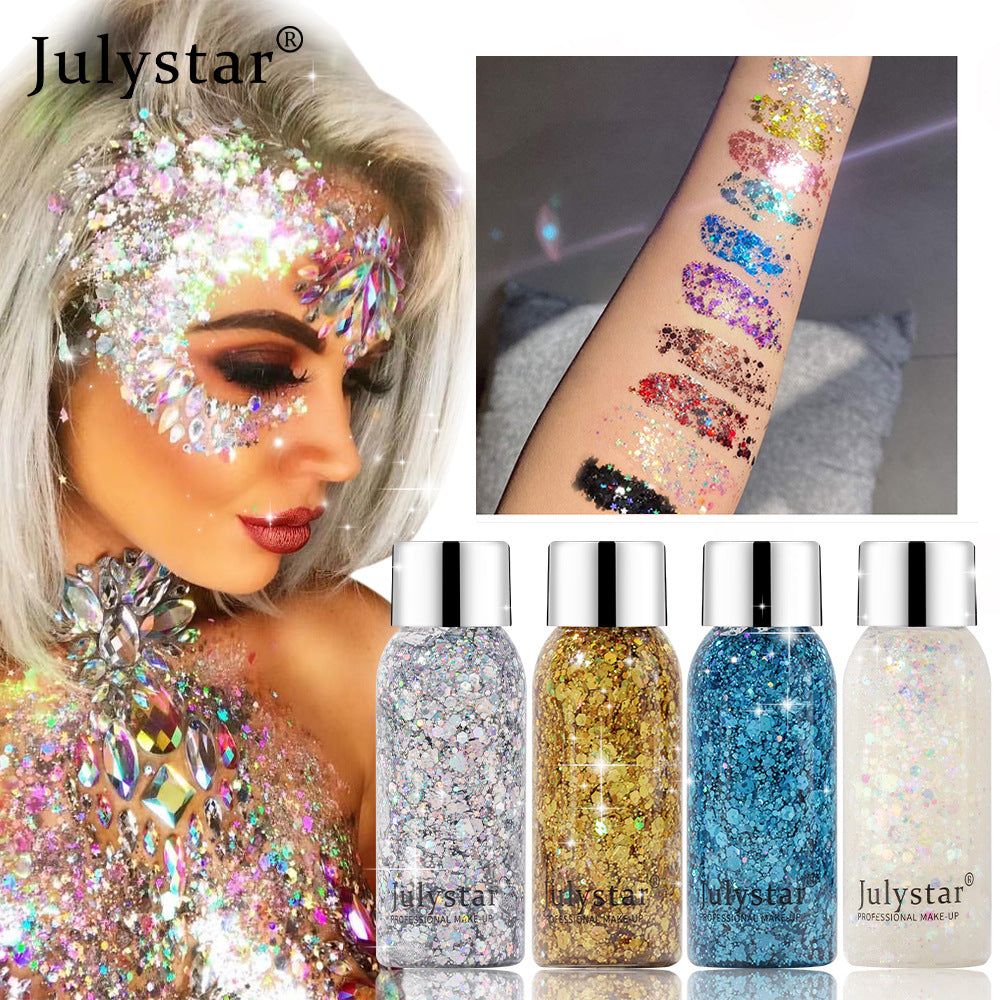 Crushed Diamond Glitter Dazzling Performance Stage Nightclub Makeup Se