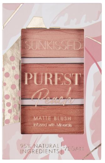 Purest Peach Matte Blush Palette 3 x