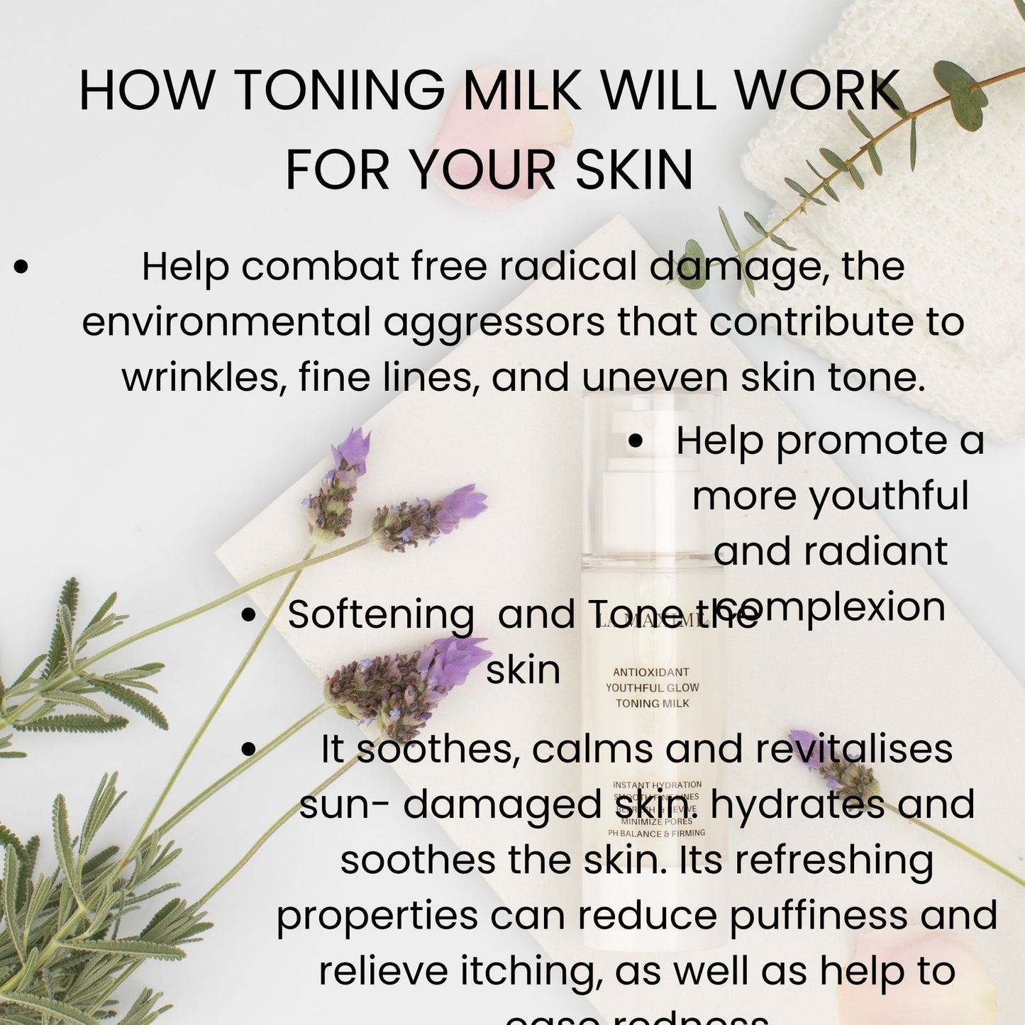 ANTIOXIDANT YOUTHFUL GLOW TONING MILK