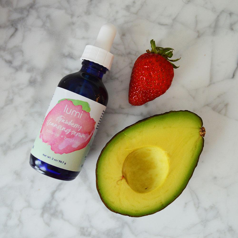 strawberry cleansing serum