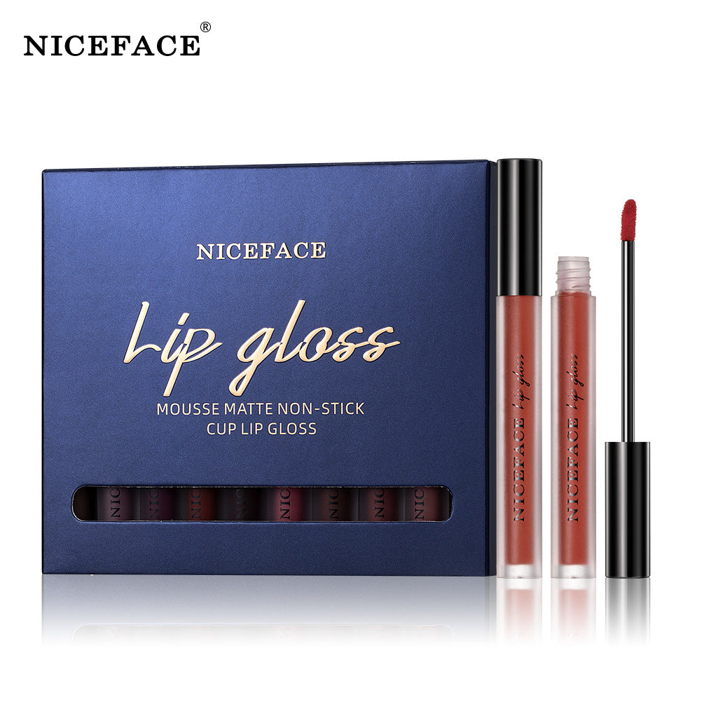 Niceface New Quality Lip Glaze Velvet Matte Lip Glaze Set Matte Non-st