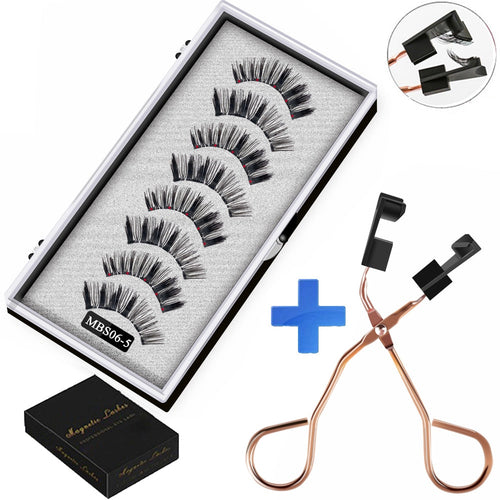 4 pairs 5 Magnet Magnetic False Eyelashes 3D Lasting Magnetic