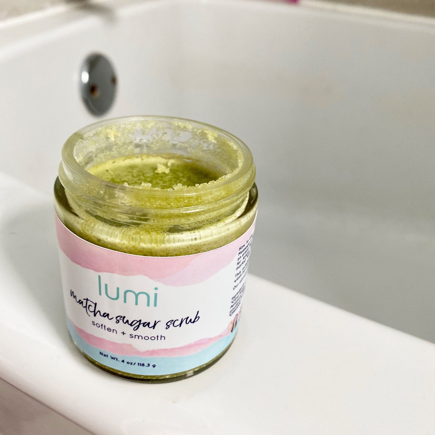 matcha sugar scrub