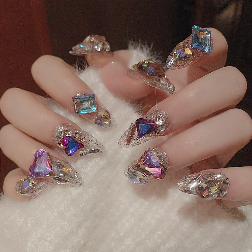 Divine Details: 24-Piece Sparkling Gem Bridal Nail Art Set