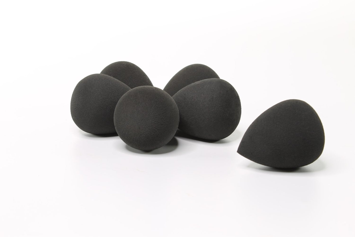 Makeup Blending Sponge - Black, 3pc Set