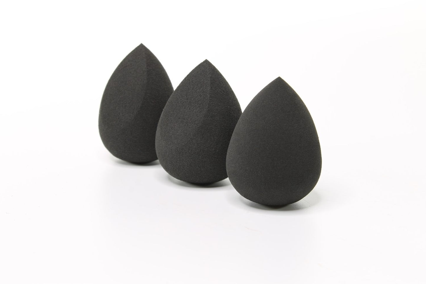 Makeup Blending Sponge - Black, 3pc Set