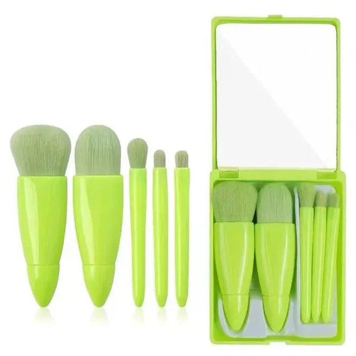 5pcs Travel Size Makeup Brushes Set Mini Makeup Brushes Small Complete