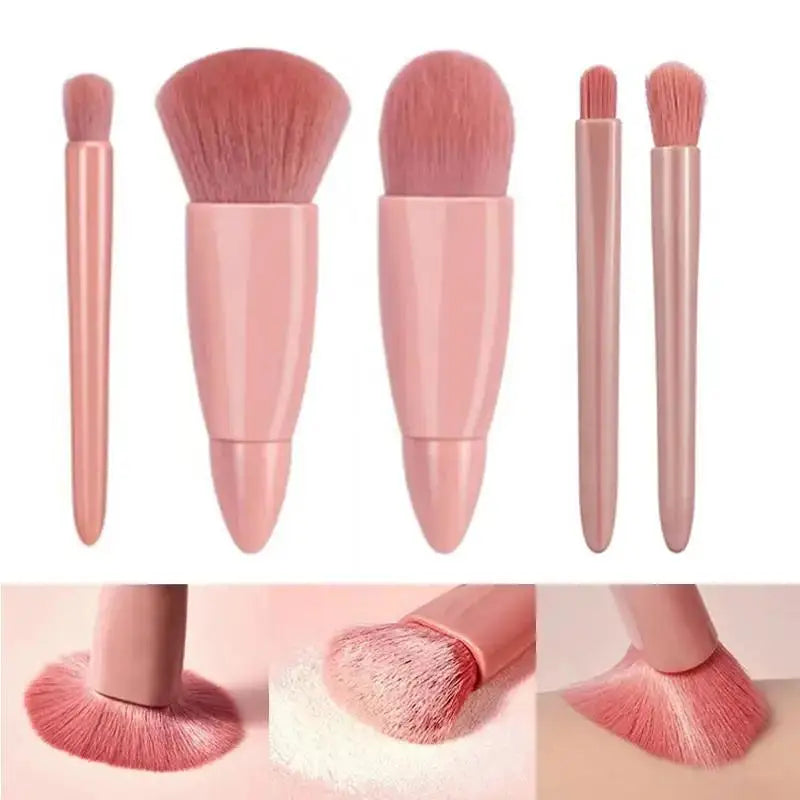 5pcs Travel Size Makeup Brushes Set Mini Makeup Brushes Small Complete