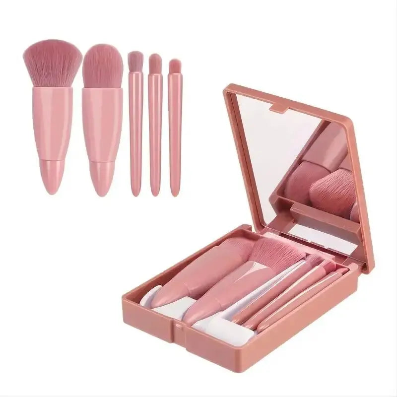 5pcs Travel Size Makeup Brushes Set Mini Makeup Brushes Small Complete