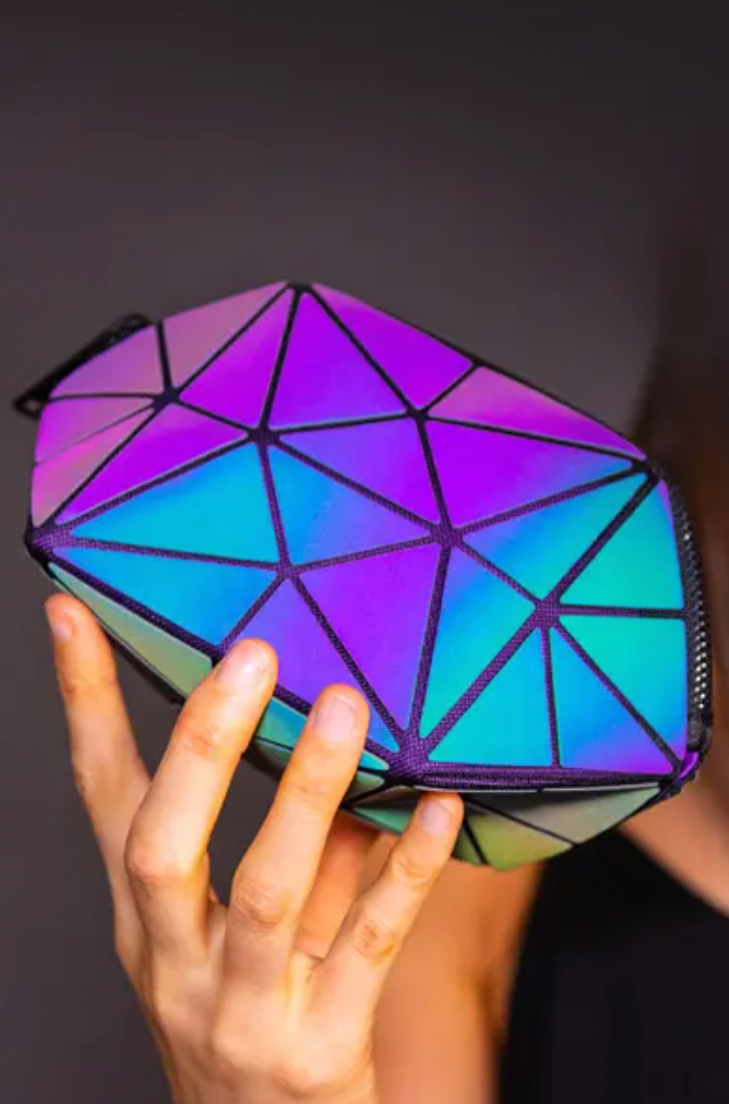 The Lumination Holographic Makeup Bag