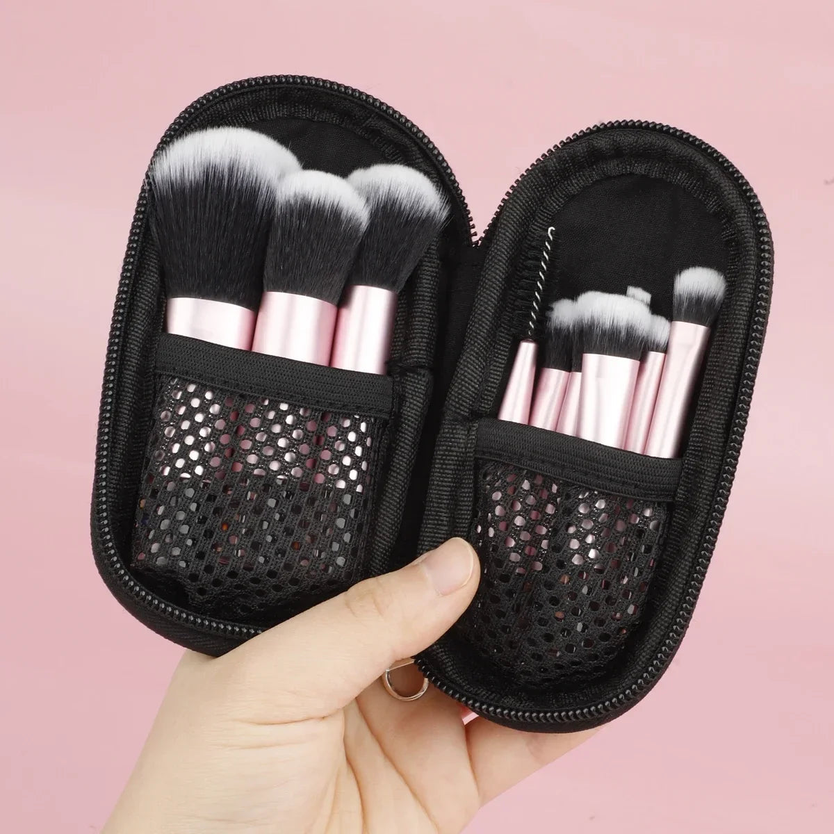 10Pcs Mini Makeup Brush Set Powder Eyeshadow Foundation Blush Blender