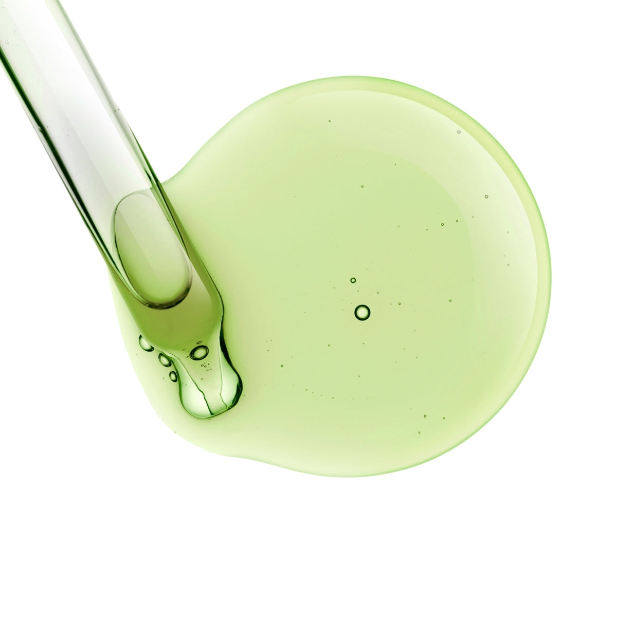 green protective facial serum