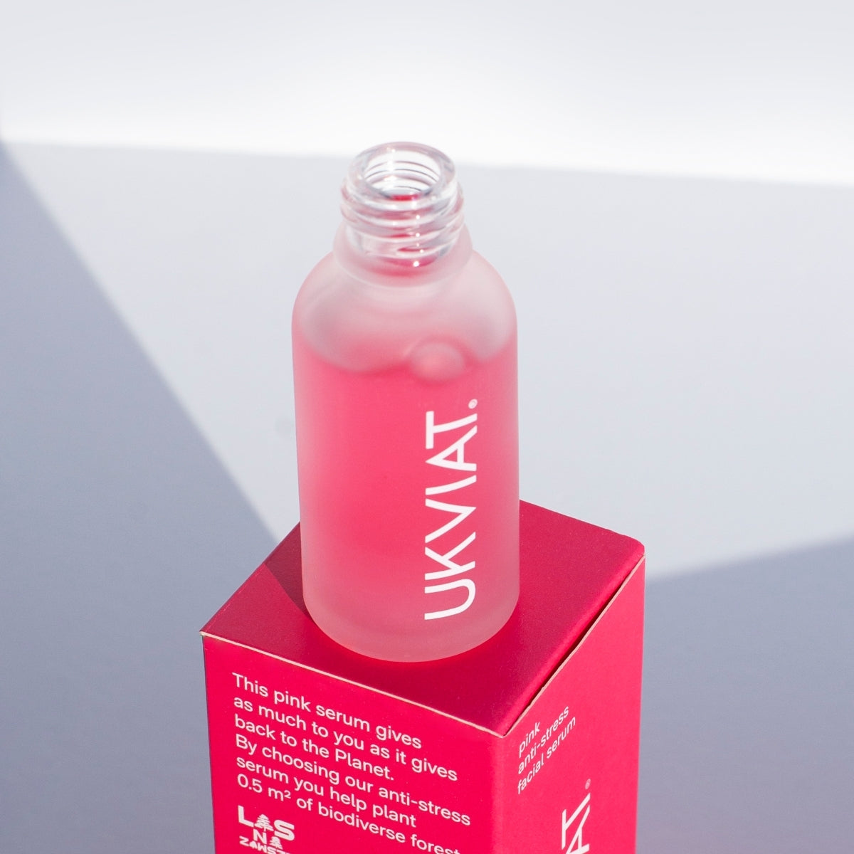 pink anti-stress facial serum