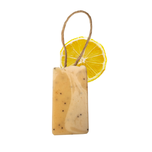 Lemon Sorbet Soap Bar - Lemon, lemongrass and Poppy seeds - 3