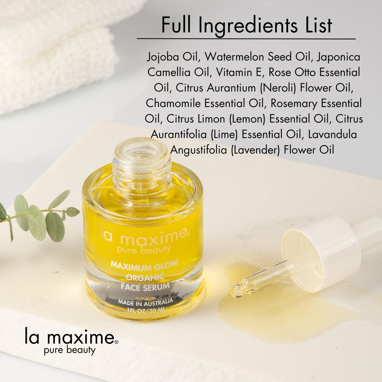 MAXIMUM GLOW ORGANIC FACE SERUM