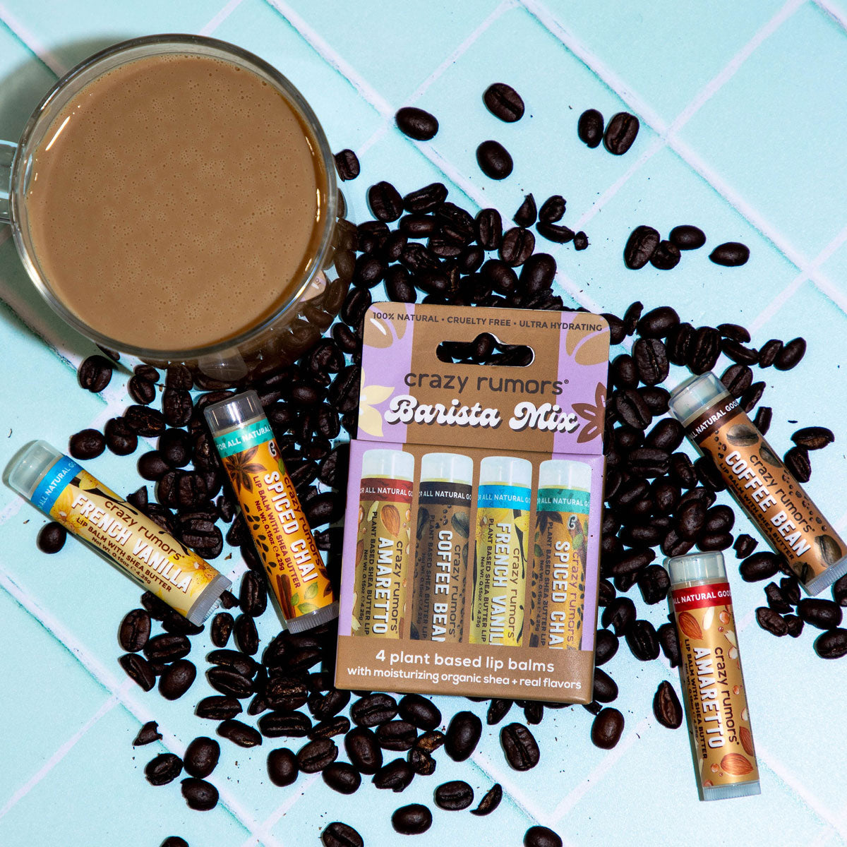 Barista Mix - 4 Pack Lip Balm Set