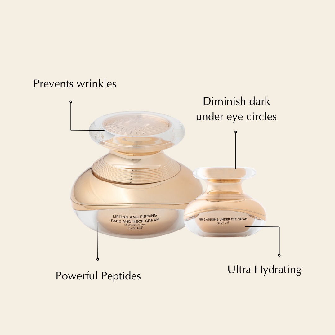 Tightening, Lifting and Illuminating Face Cream and Under Eye Cream