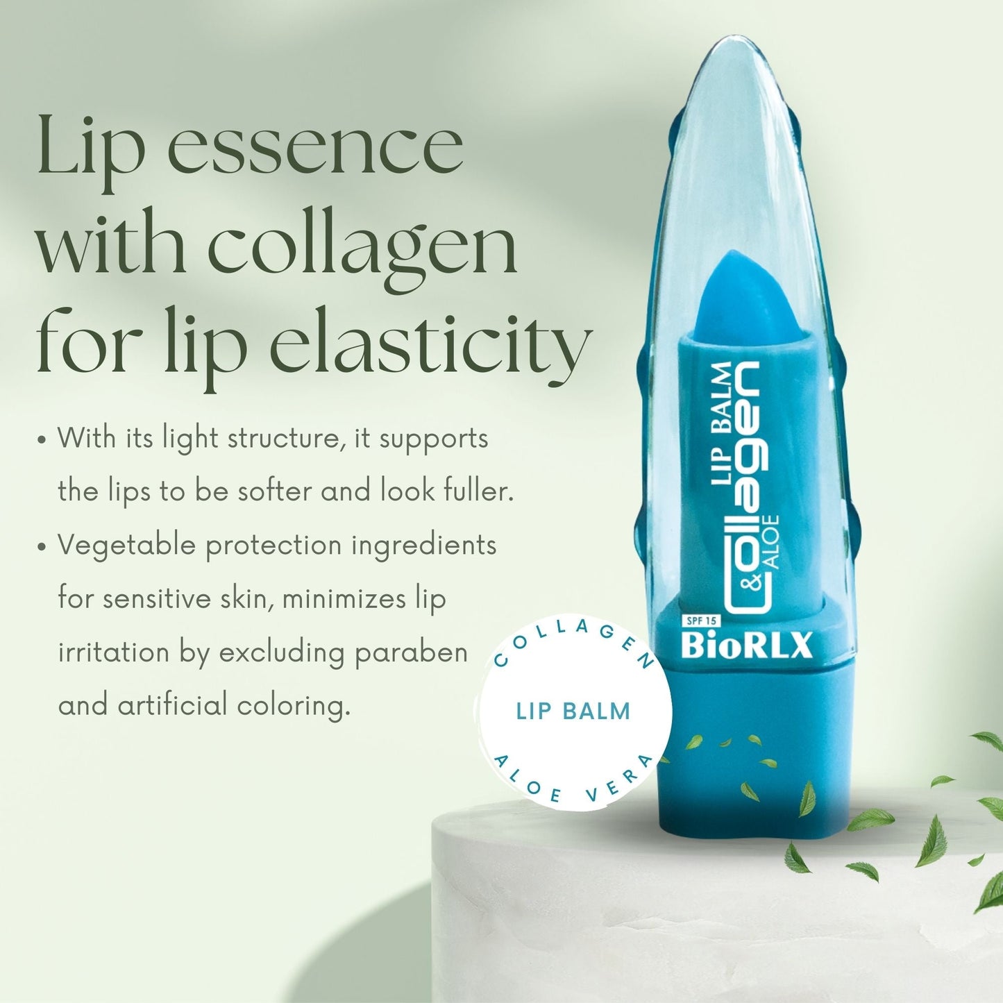 BioRLX Collagen and Aloe Vera Lip Balm