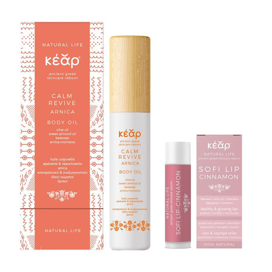 Kear Skincare Set: Arnica Elixir & Lip Balm Bliss Skin Soothing Kit