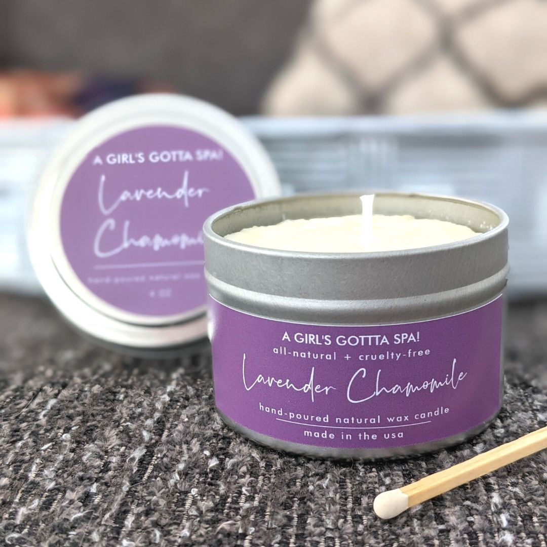 Lavender Chamomile Natural Wax Candle