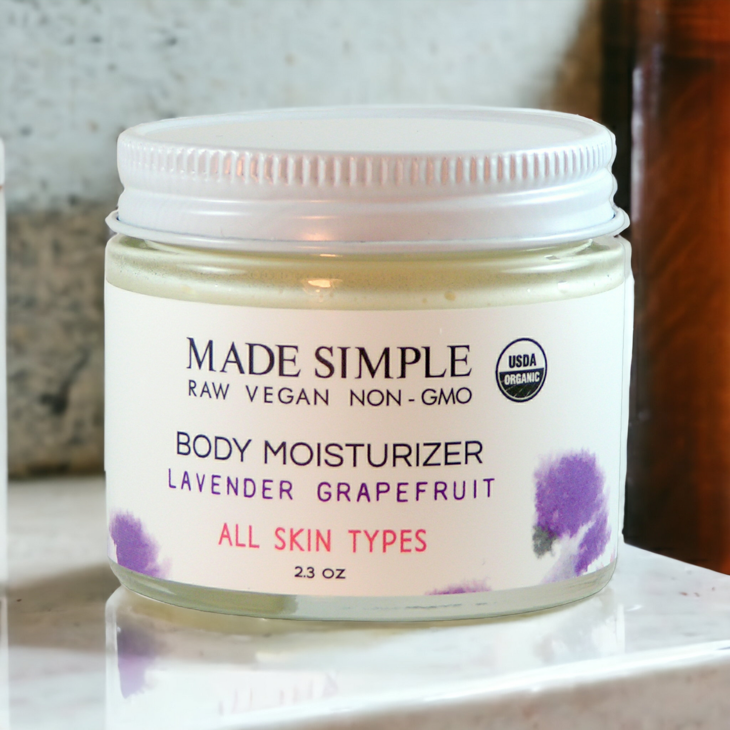 Lavender Grapefruit Moisturizer - Certified Organic & Vegan