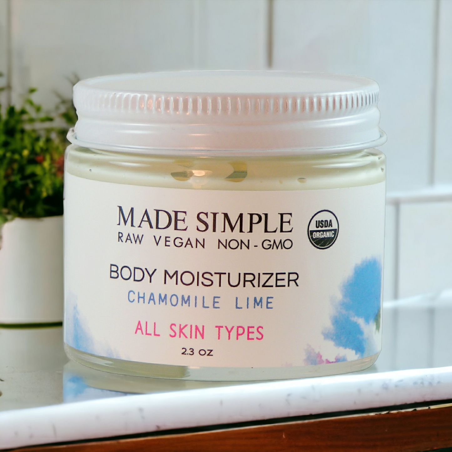 Chamomile Lime Moisturizer - Certified Organic & Vegan