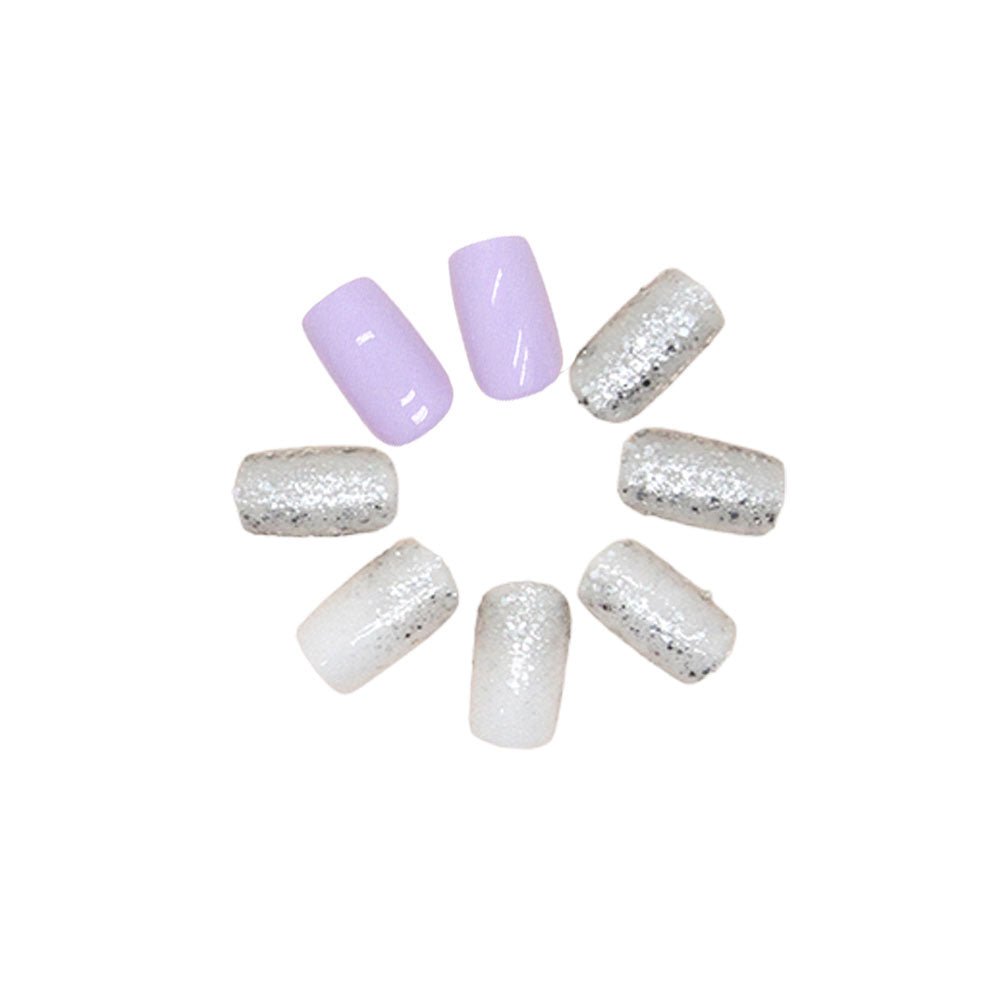 Press On Nails Kit with Glue and gel stickers Reusable Tips