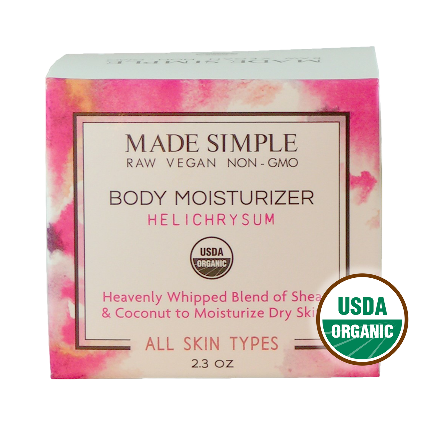 Helichrysum Moisturizer - Certified Organic, Vegan & Cruelty-free