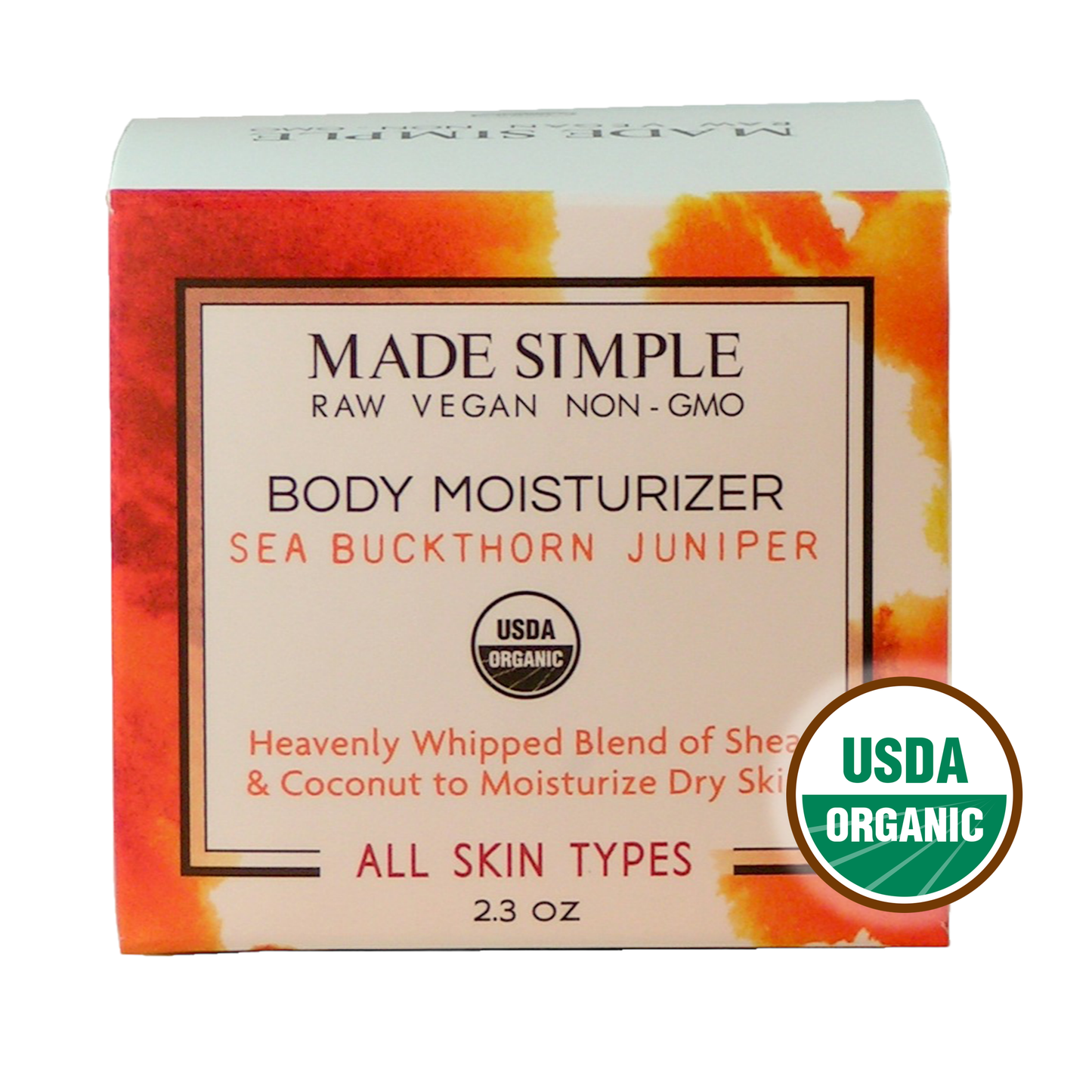 Sea Buckthorn Moisturizer - Certified Organic & Vegan