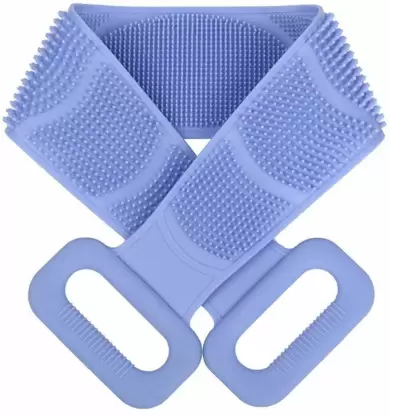 Soft Silicone Back Scrubber Brush Cum Belt for Exfoliating Shower Bath