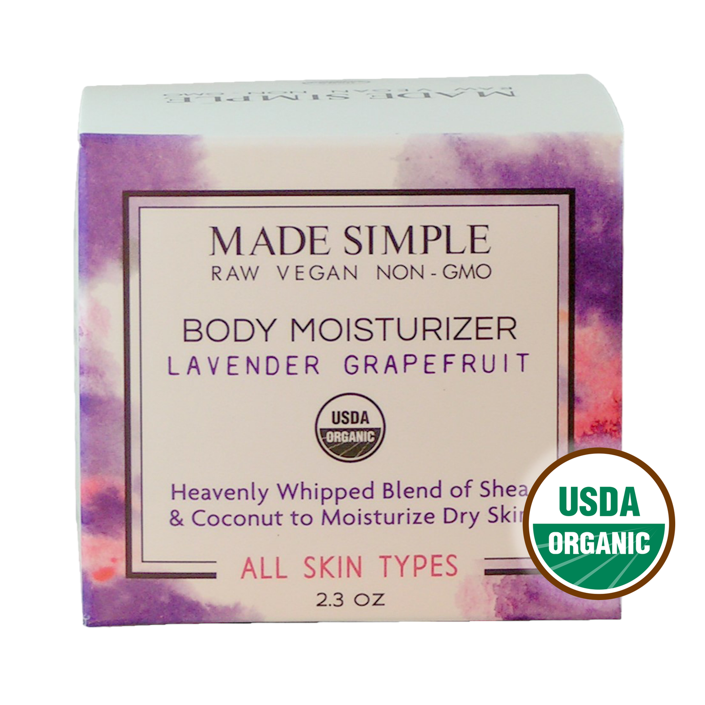 Lavender Grapefruit Moisturizer - Certified Organic & Vegan