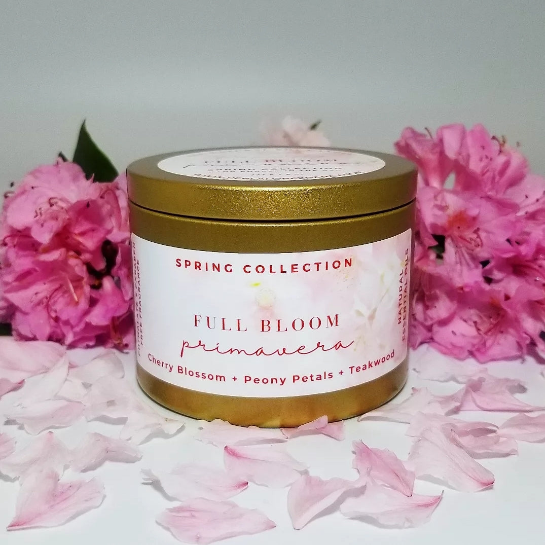 Full Bloom Primavera Handcrafted All Natural Premium Soy Candle